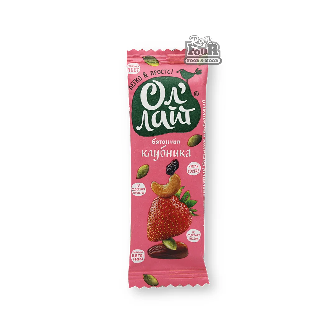 Bar "Ol'light" strawberry-flavored 30g